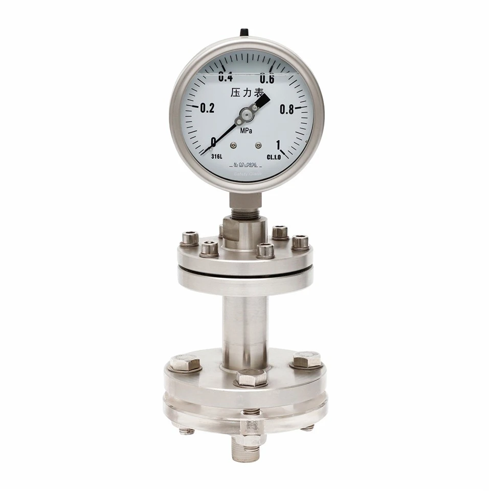 Threaded Flange Diaphragm Seal Pressure Gauge manufacturers