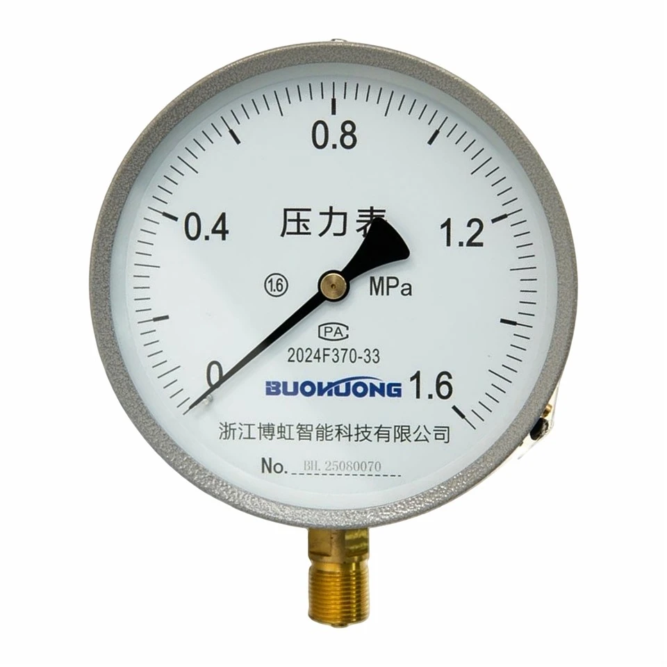Algemene manometer met zwarte behuizing